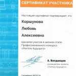 Сертификат Учитель будущего